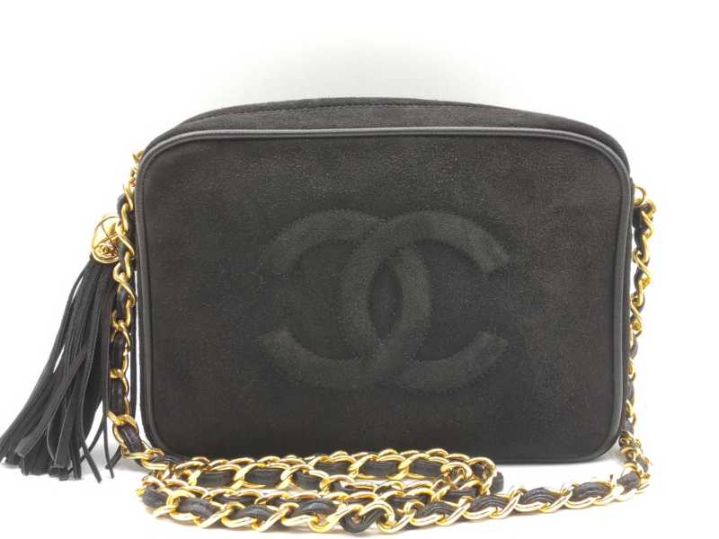 シャネル買取 フリンジチェーンショルダーバッグ スエード　　